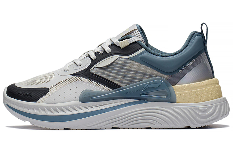 LiNing Cushioning Anti-Slip And Wear-Resistant Low-Top Casual Shoes Men's Gray