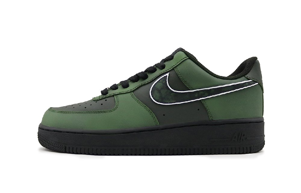 Nike Air Force 1 Slip-Resistant Low-Top Skateboard Shoes Unisex Army Green
