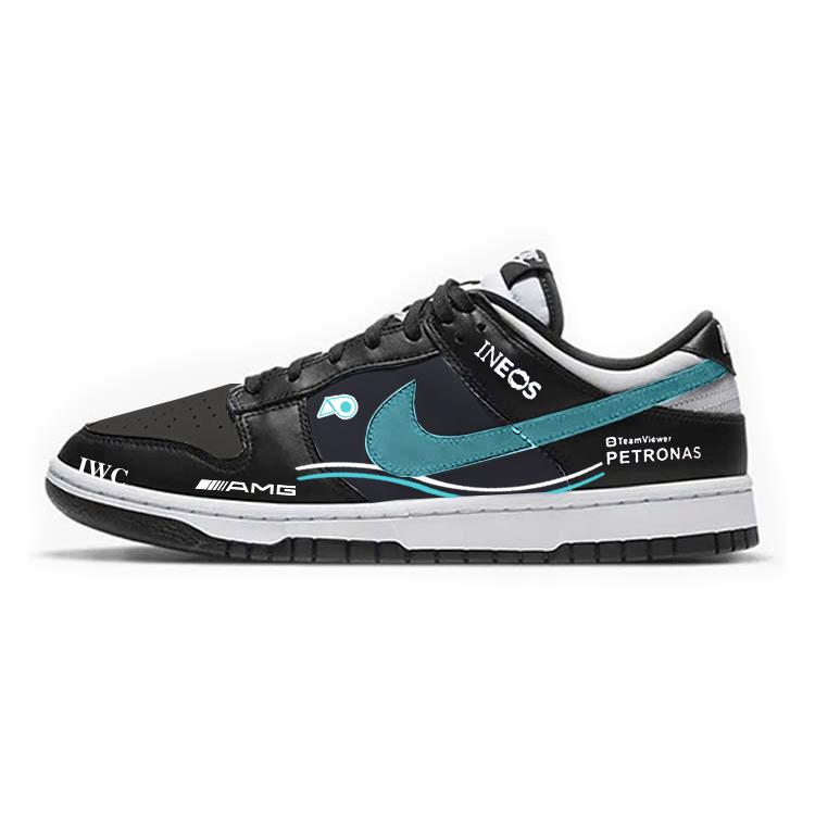 Nike Dunk Anti-Slip And Wear-Resistant Breathable Low-Top Skateboard Shoes GS Black White