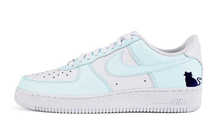 Nike Air Force 1 Air Force 1 Low-Top Skateboard Shoes Men's Blue