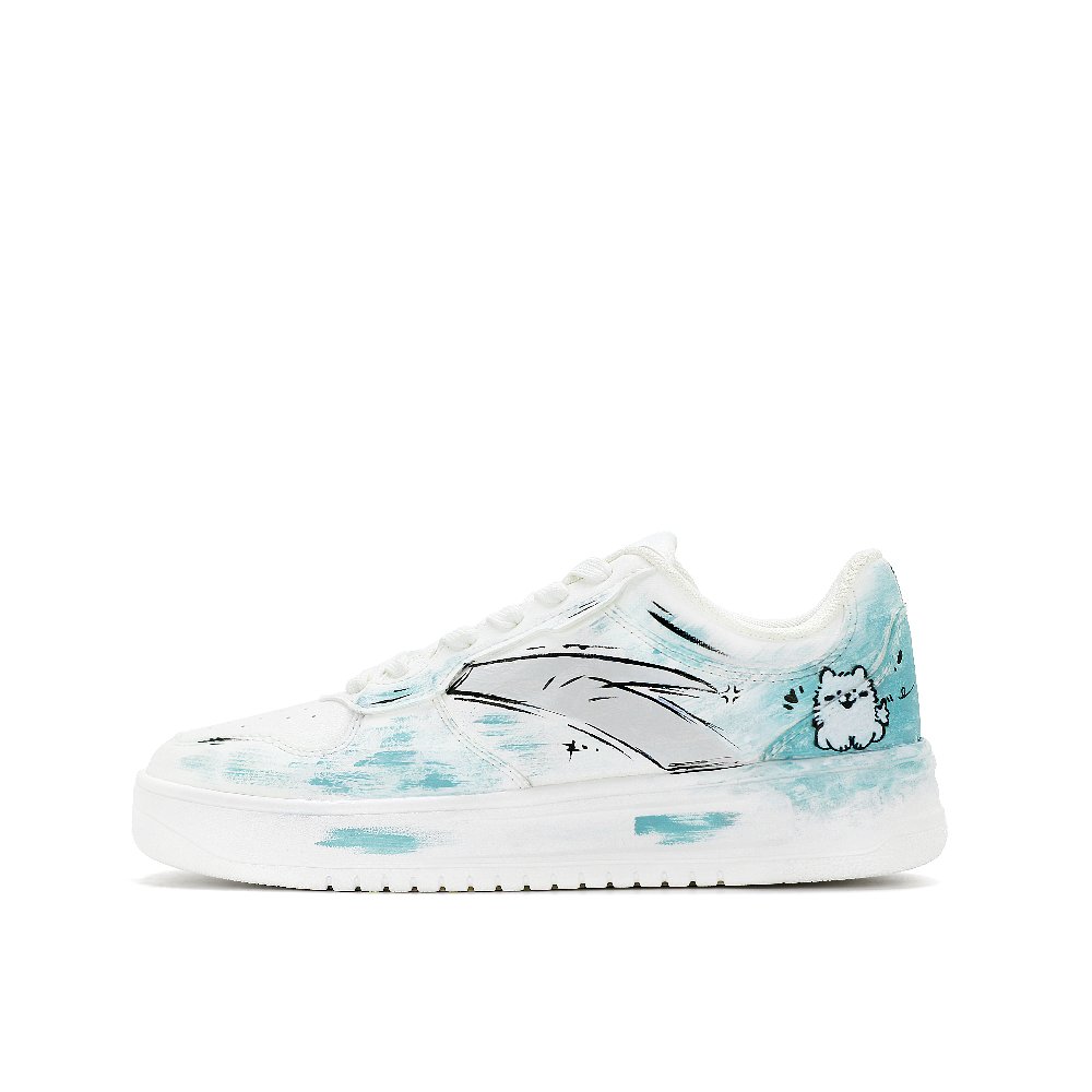 Anta Relaxed Slip Resistant, Abrasion Resistant, And Balanced Low Top Skateboard Shoes Unisex Sky Blue