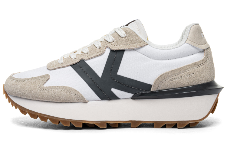 Kappa Lightweight And Breathable Low Top Running Shoes Unisex Malt Beige Brown