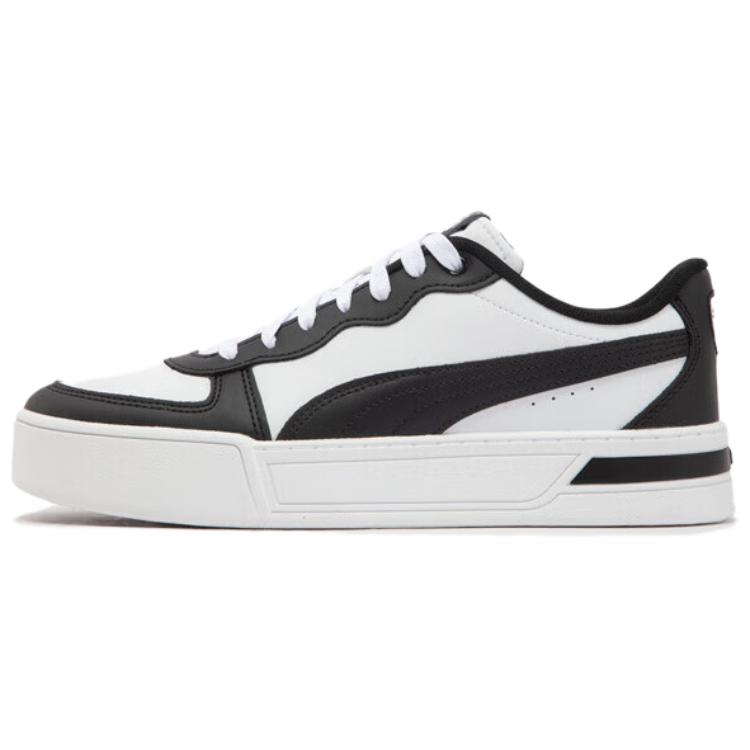 PUMA Skye Trainers Low Top Skateboard Shoes Women's White Black