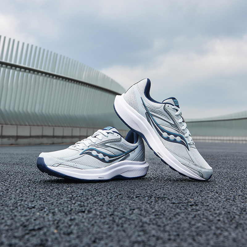 Saucony Low-Top Entry-Level Everyday Running Shoes Men's Gray Blue купить в интернет-магазине Yoocart с быстрой доставкой по России.