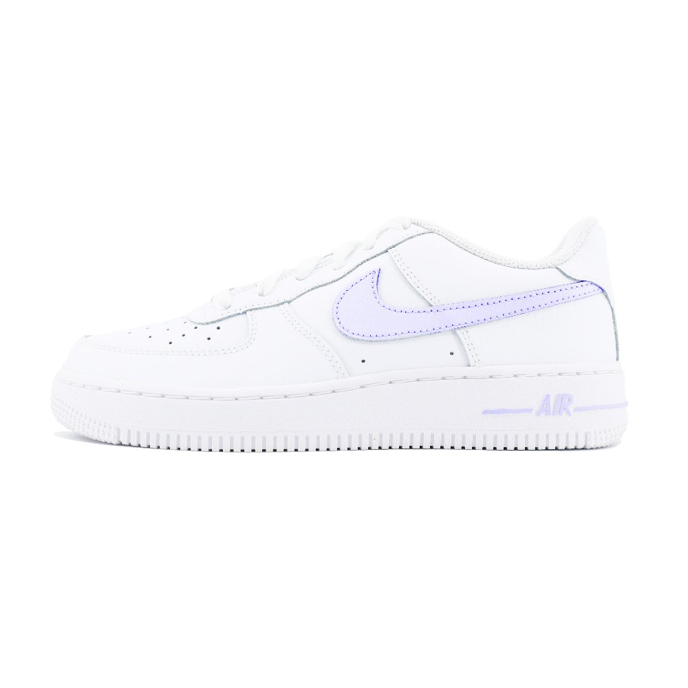 Nike Air Force 1 Anti Slip Wear Resistant Low Top Skateboard Shoes Unisex White Purple
