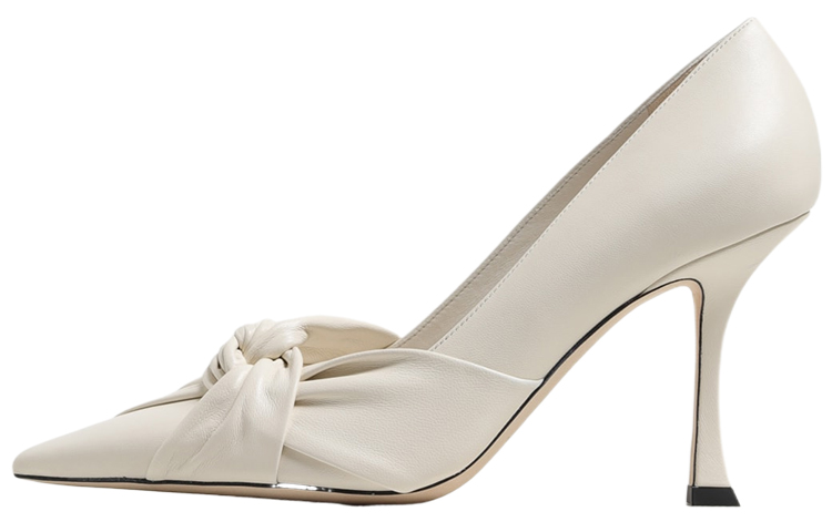 Jimmy Choo Hedera Slim Heel High Heels 9cm Women's Ecru