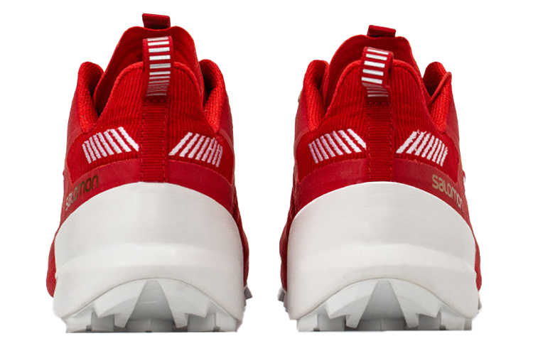 SALOMON Shock Absorbers Slip Resistant Abrasion Resistant Low Top Running Shoes Unisex Red