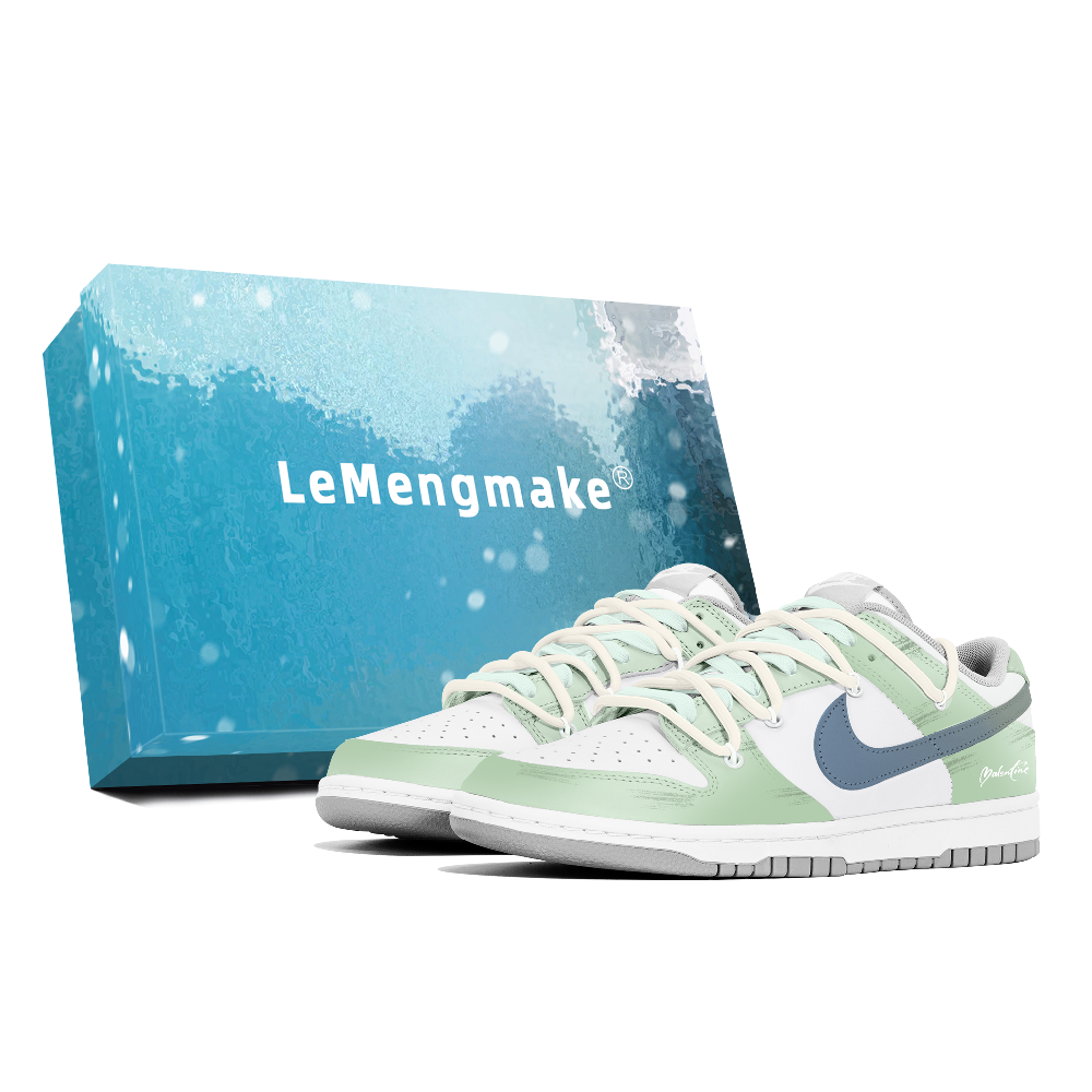 Nike Dunk Lemon Joy Abrasion Resistant Low Top Skateboard Shoes Women's Green