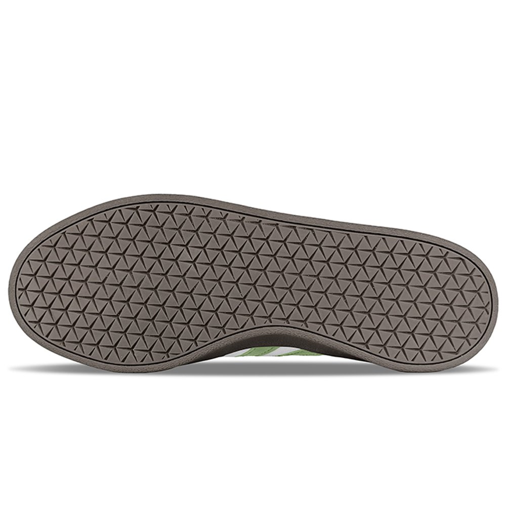 Adidas Neo Vl Court Classic Slip-Resistant Cushioning Low-Top Skateboard Shoes Unisex Beige Green