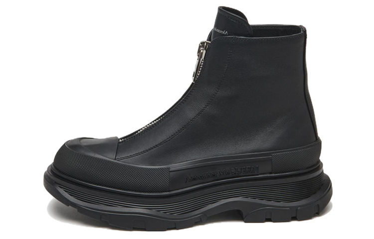 Alexander McQueen Tread Slick Zip Detailed Boots Women's