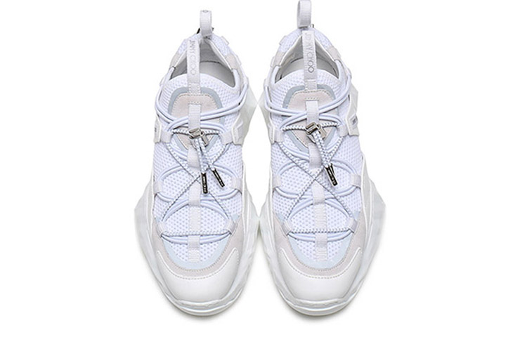 Jimmy Choo Diamond Height Increasing Low Top Casual Shoes Women's White купить в интернет-магазине Yoocart с быстрой доставкой по России.