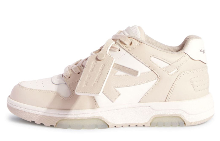 OFF WHITE Out Of Office Ooo Low Tops Beige Women's