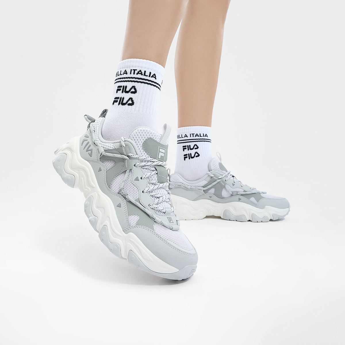 FILA FLUID 5 Breathable Low top Casual City Commute Running Shoes Women's Gray купить в интернет-магазине Yoocart с быстрой доставкой по России.
