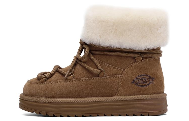 Dickies Warm 14cm Snow Boots Women's Yellow Brown