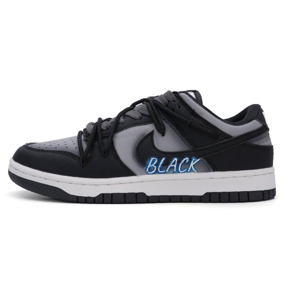 Nike Dunk Quick Dry Low-Top Skateboard Shoes Unisex Black Gray