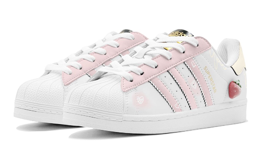 Adidas Originals Superstar Skateboard Shoes Unisex Low-Top Yellow