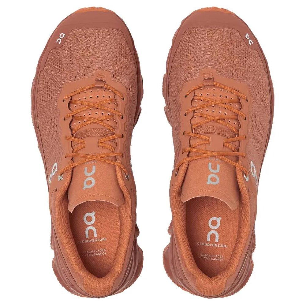 On Cloudventure Anti Slip Wear Resistant Low Top Casual Running Shoes Women's Dark Orange