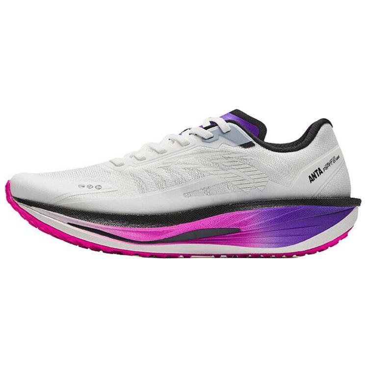 Anta Cushioning Anti-Slip And Wear-Resistant Low-Top Casual Running Shoes Men's White Black