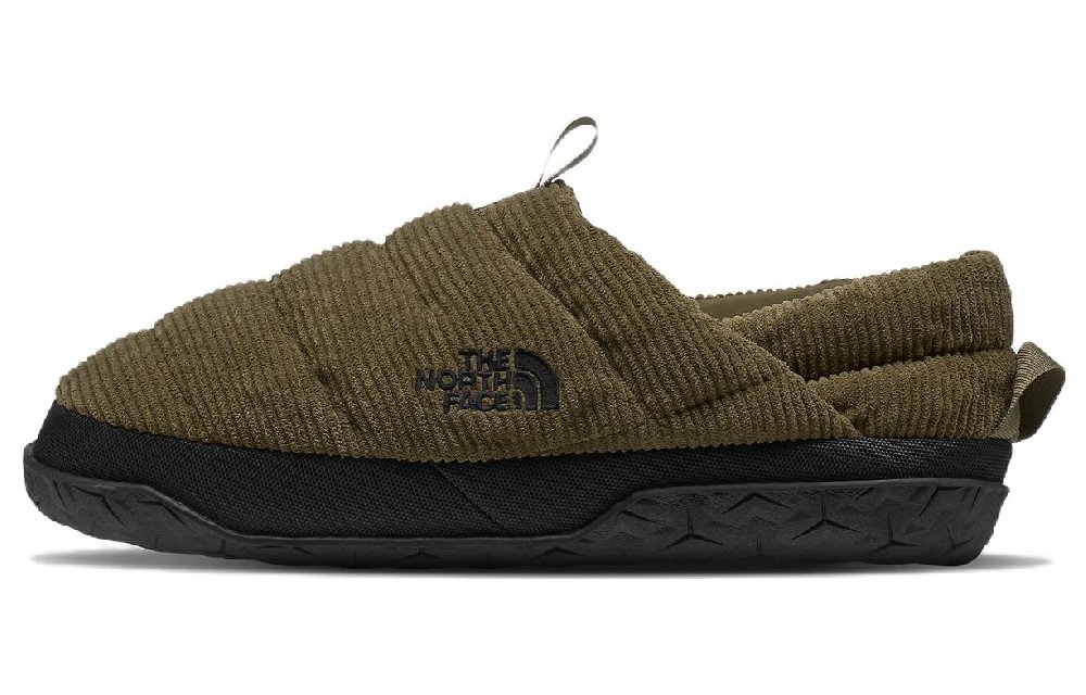 THE NORTH FACE Corduroy Nuptse Mules 'Military Olive'