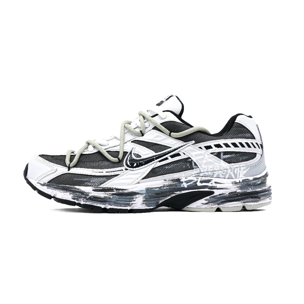 Nike Initiator Abrasion Resistant Low Top Casual City Commute Running Shoes Men's Black White
