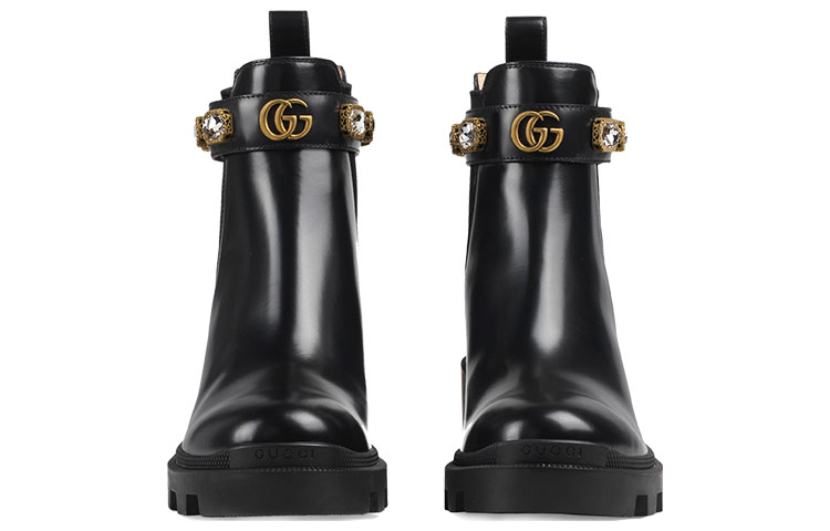 GUCCI Women's Leather Ankle Boot 'Belt Black' Women's купить в интернет-магазине Yoocart с быстрой доставкой по России.