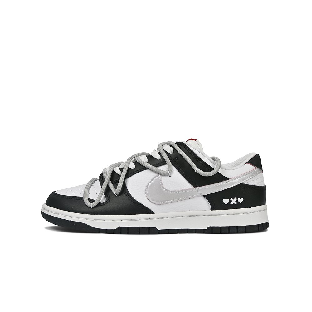 Nike Dunk Skateboard Shoes Men Low-Top Silver