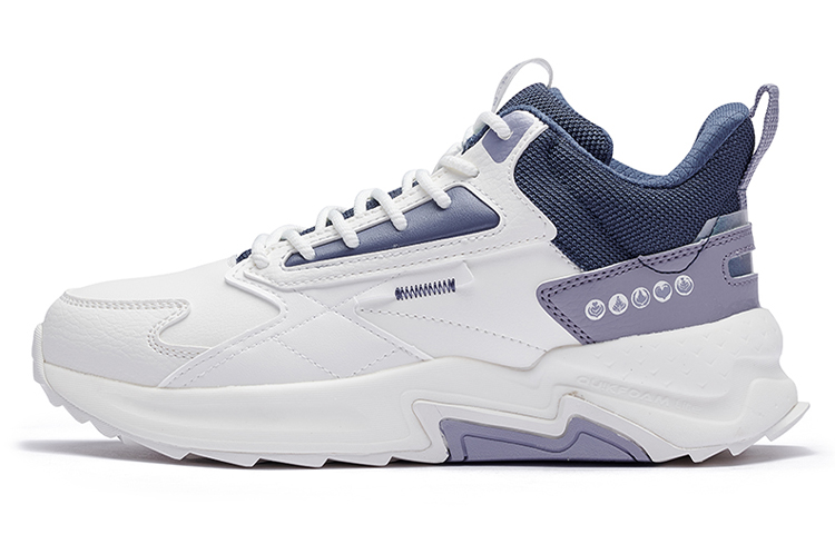 361° Slip Resistant, Abrasion Resistant, Thermal Mid Top Sports Casual Shoes Women's White Purple