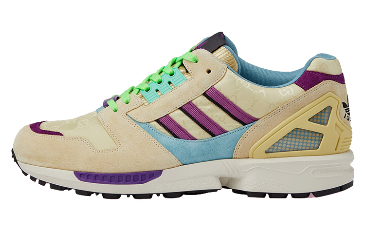 GUCCI X Adidas Originals ZX 8000 GG Monogram Sneakers Beige