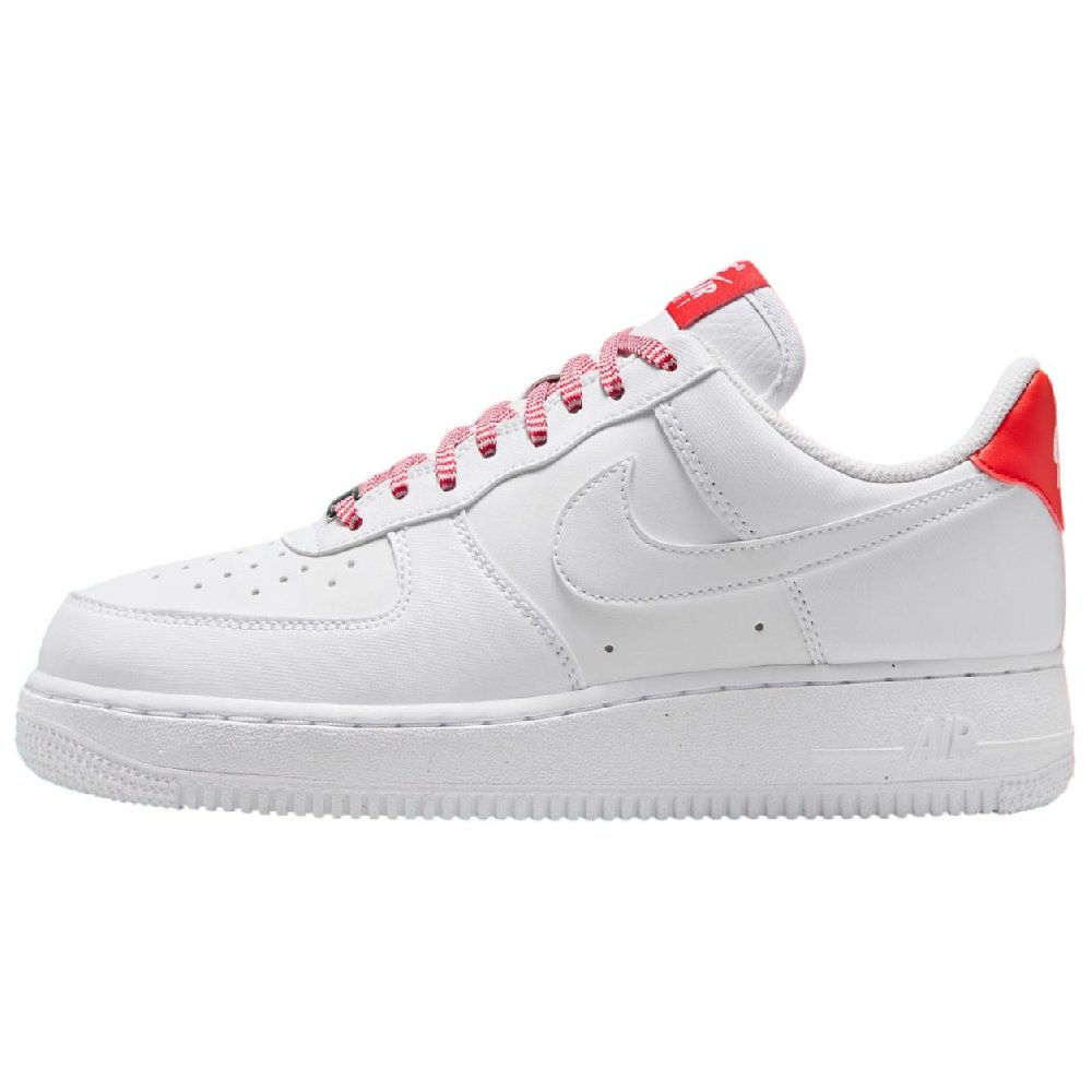 Nike Air Force 1 Low '07 White Pink Foam Metallic Silver Light Crimson Women's