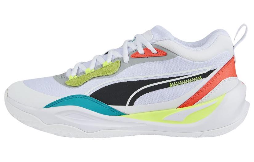 PUMA Playmaker Pro 'White Fiery Coral Lime'