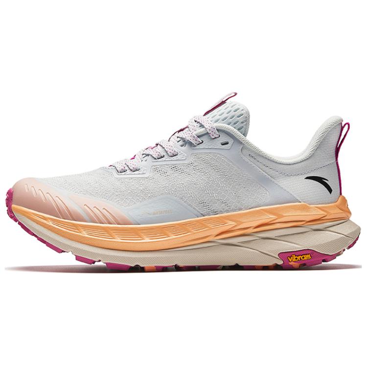 Anta Wear-Resistant Low-Top Trail Running Running Shoes Women's Gray Orange
