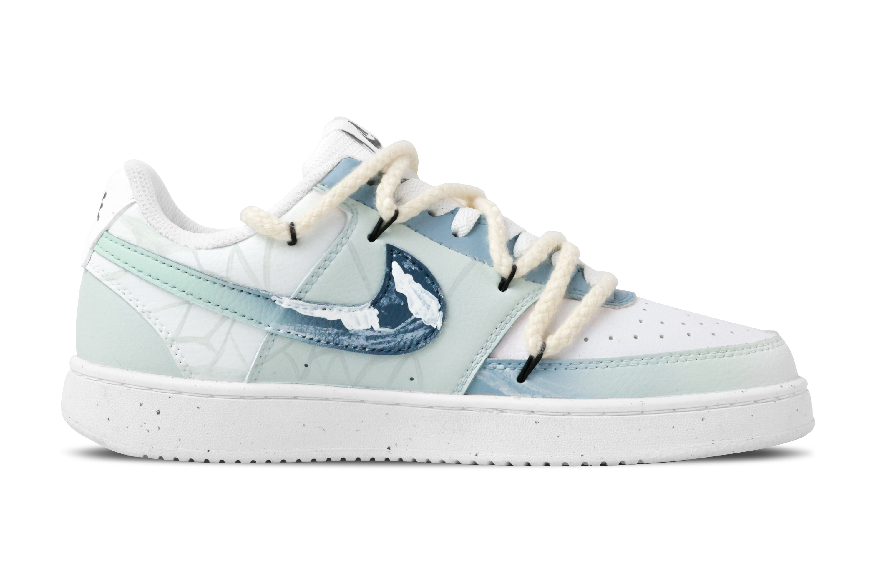 Nike Court Vision 1 The Utmost Of Jishui Anti Slip Wear Resistant Low Top Skateboard Shoes Men's White Green купить в интернет-магазине Yoocart с быстрой доставкой по России.