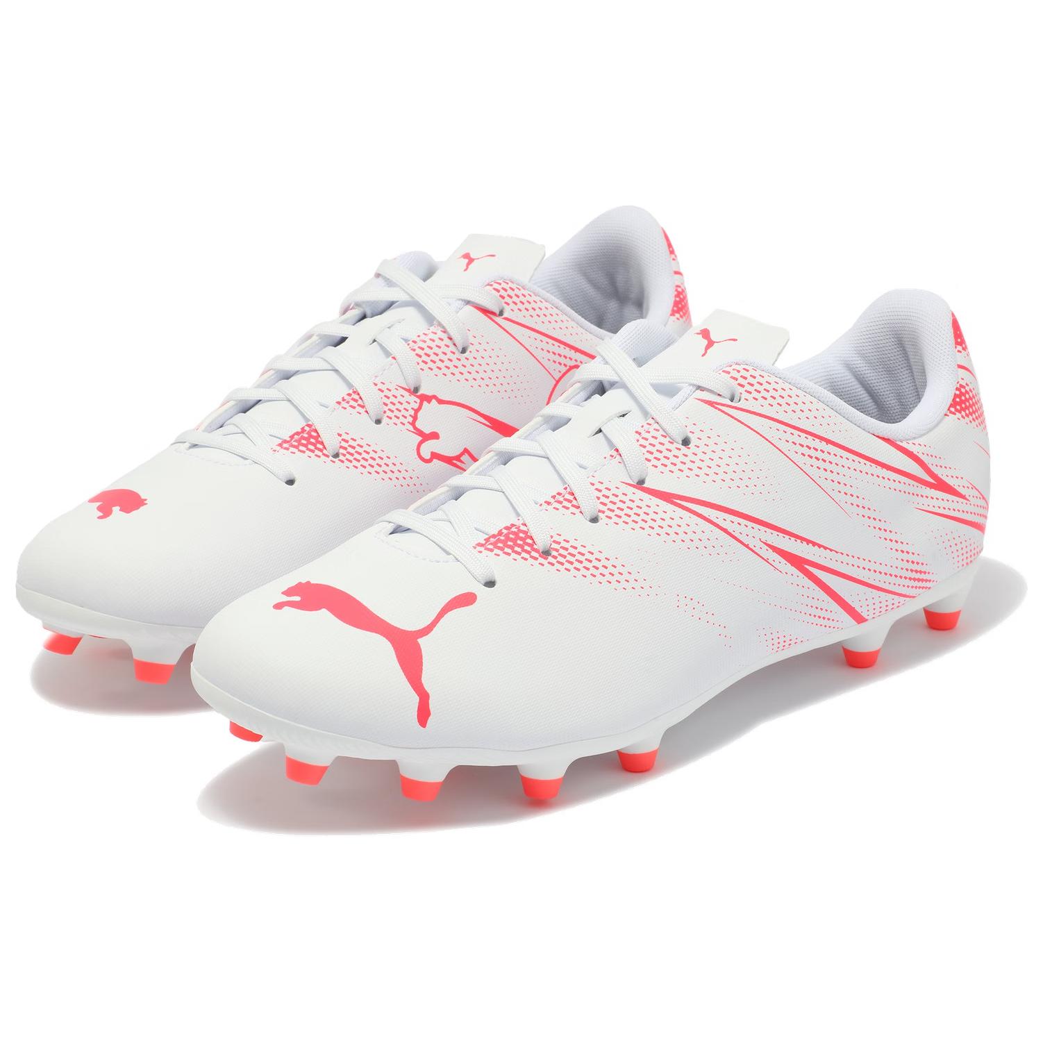 PUMA Attacanto AG Short Rubber Studs FG Long Rubber Studs Artificial Ground Soccer Shoes Men's White Red купить в интернет-магазине Yoocart с быстрой доставкой по России.