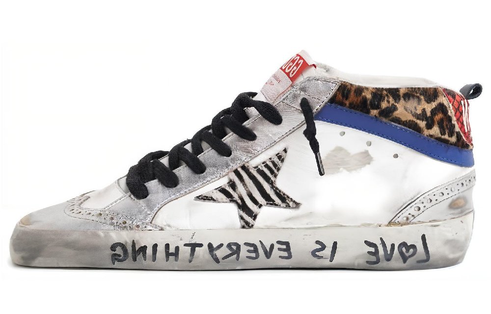 Golden Goose Skateboard Shoes Women's Low-Top White Gray