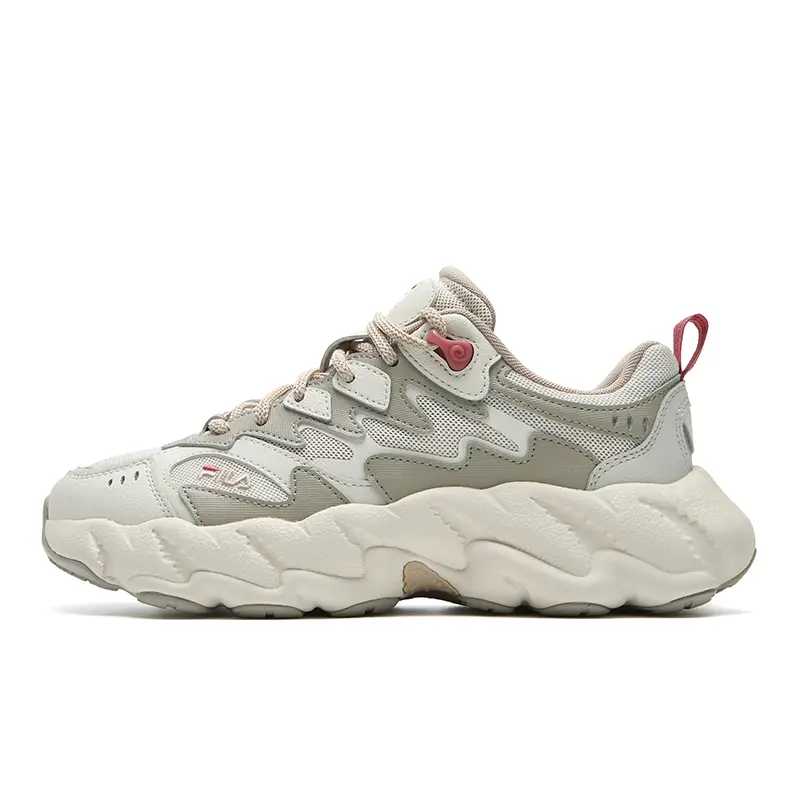 FILA FERN 2 Abrasion Resistant, Breathable, Lightweight Low top Casual Shoes Women's White Brown