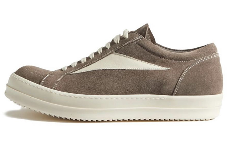 RICK OWENS Patch-detail Suede Sneakers