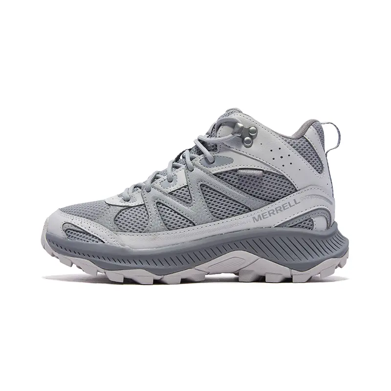 MERRELL TEMPO EXP MID WP Slip Resistant Abrasion Resistant Mid top Mountaineering Hiking Shoes Women's Khaki Green