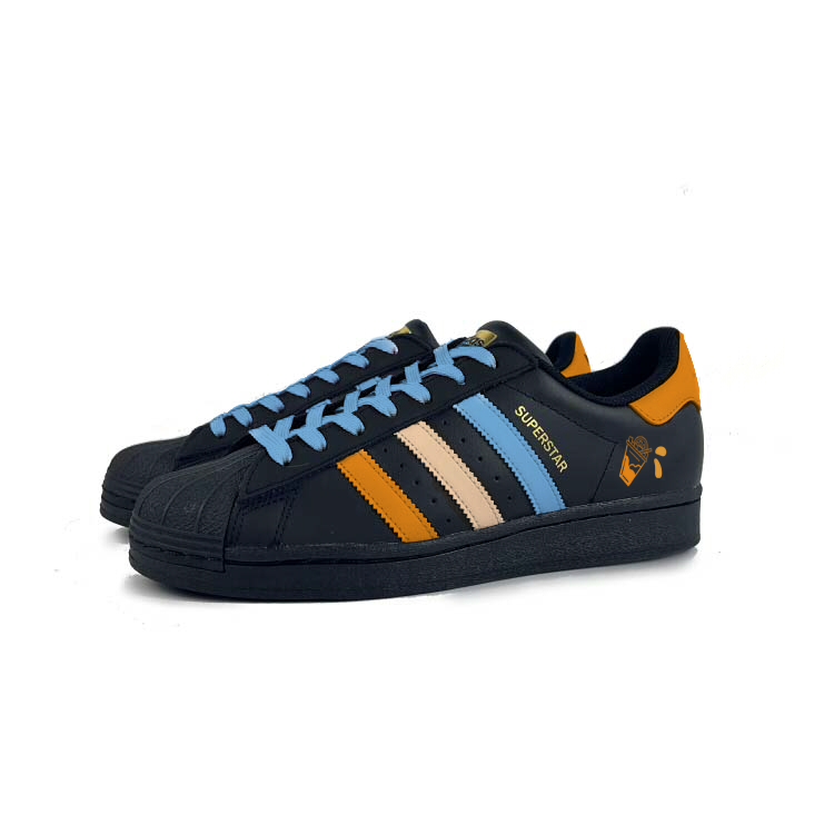 Adidas Originals SUPERSTAR Anti-Slip Wear-Resistant Low-Top Skateboard Shoes Unisex Black