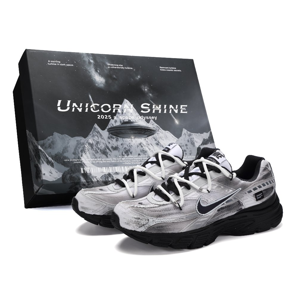 Nike Initiator Abrasion Resistant Low Top Casual City Commute Running Shoes Men's Black Gray