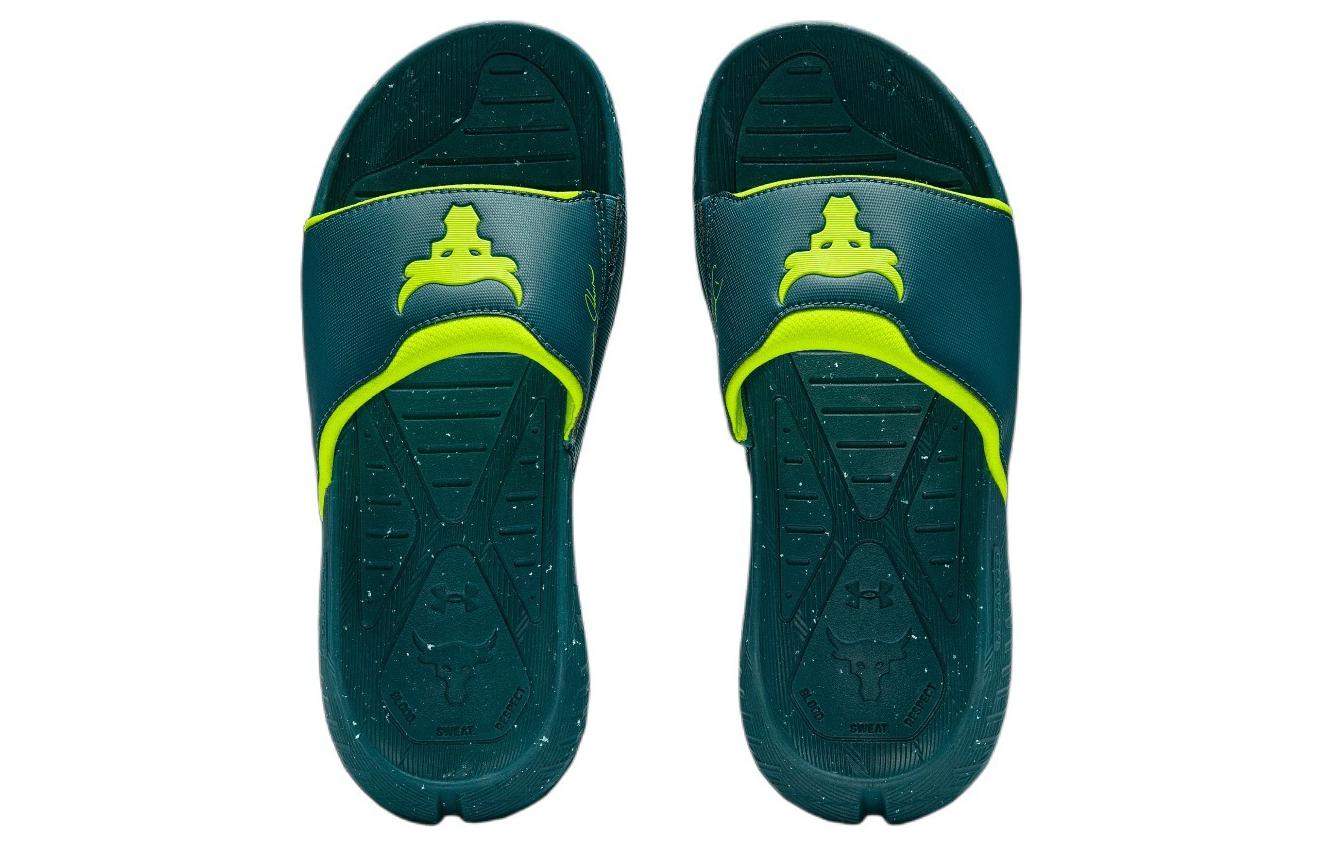 Under Armour Slide Slippers Unisex Black Green купить в интернет-магазине Yoocart с быстрой доставкой по России.