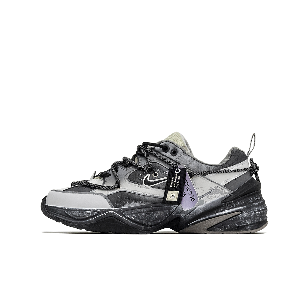 Nike M2K Tekno Low Top Chunky Sneakers Men's Gray Black