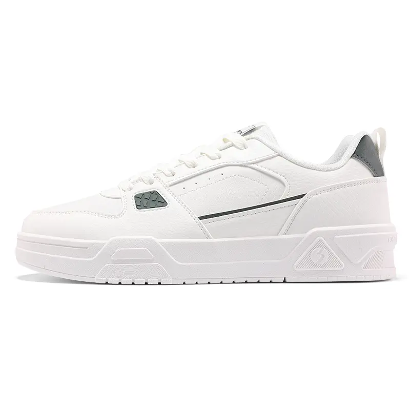 361° Anti-Slip Wear-Resistant Low-Top Skateboard Shoes Men's White Green