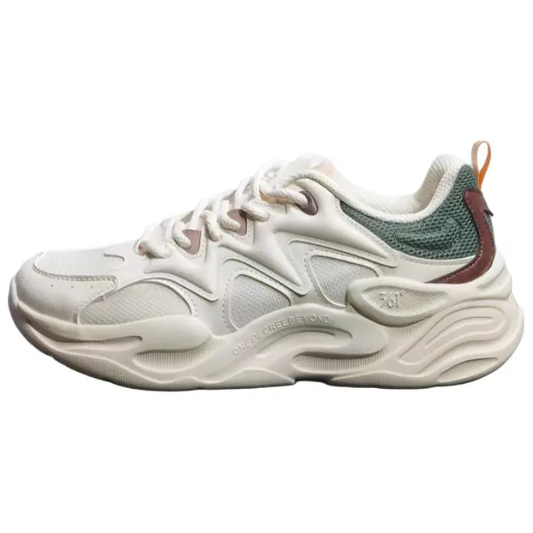 361° Abrasion Resistant Shock Absorbers Low Top Casual Running Shoes Men's Beige