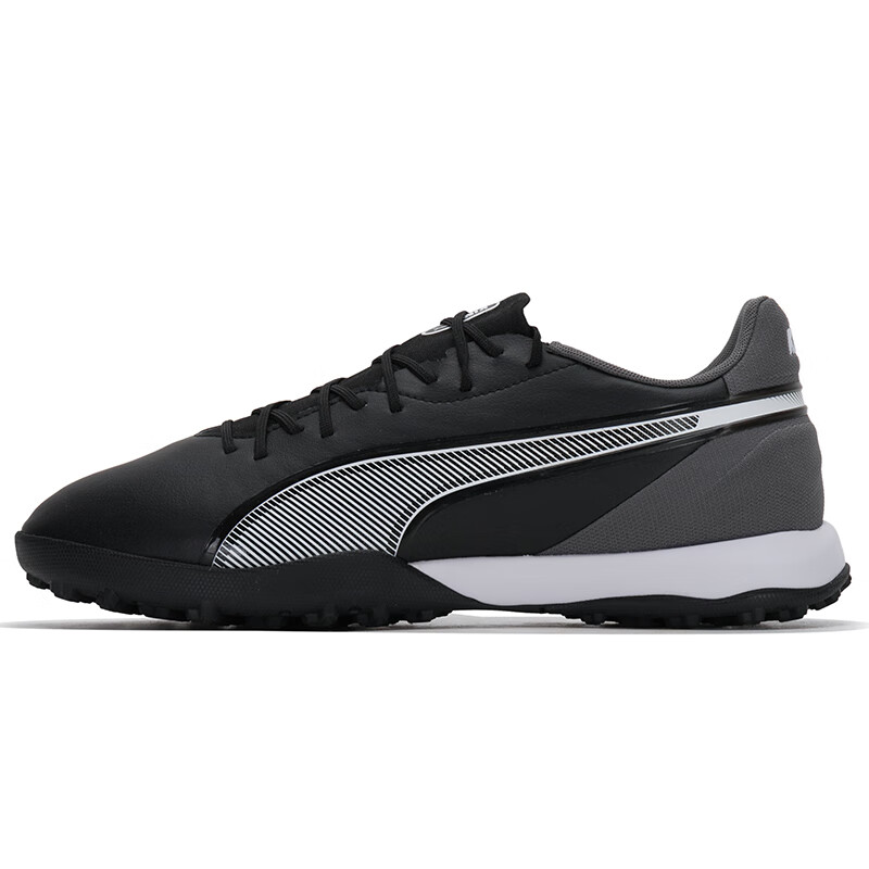 PUMA King TT Turf Artificial Ground Soccer Shoes Men's Black Gray