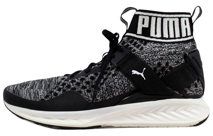 PUMA Ignite EvoKnit Black/Quiet Shade White