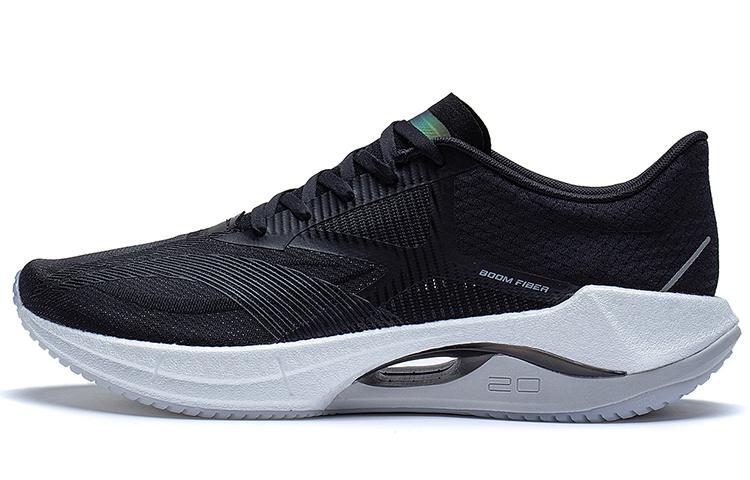 LiNing Super Light 20 Slip Resistant, Abrasion Resistant, Breathable Low Top Casual Running Shoes Men's Black