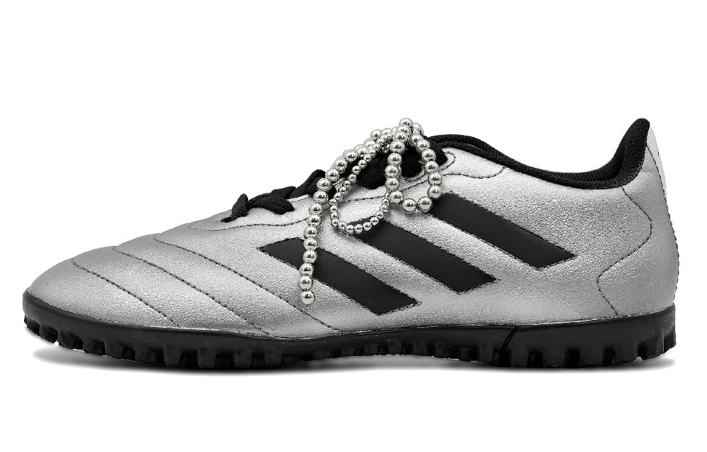 Adidas GOLETTO VII Coverage, Moisture Wicking, Breathable Soccer Shoes Unisex Black Silver