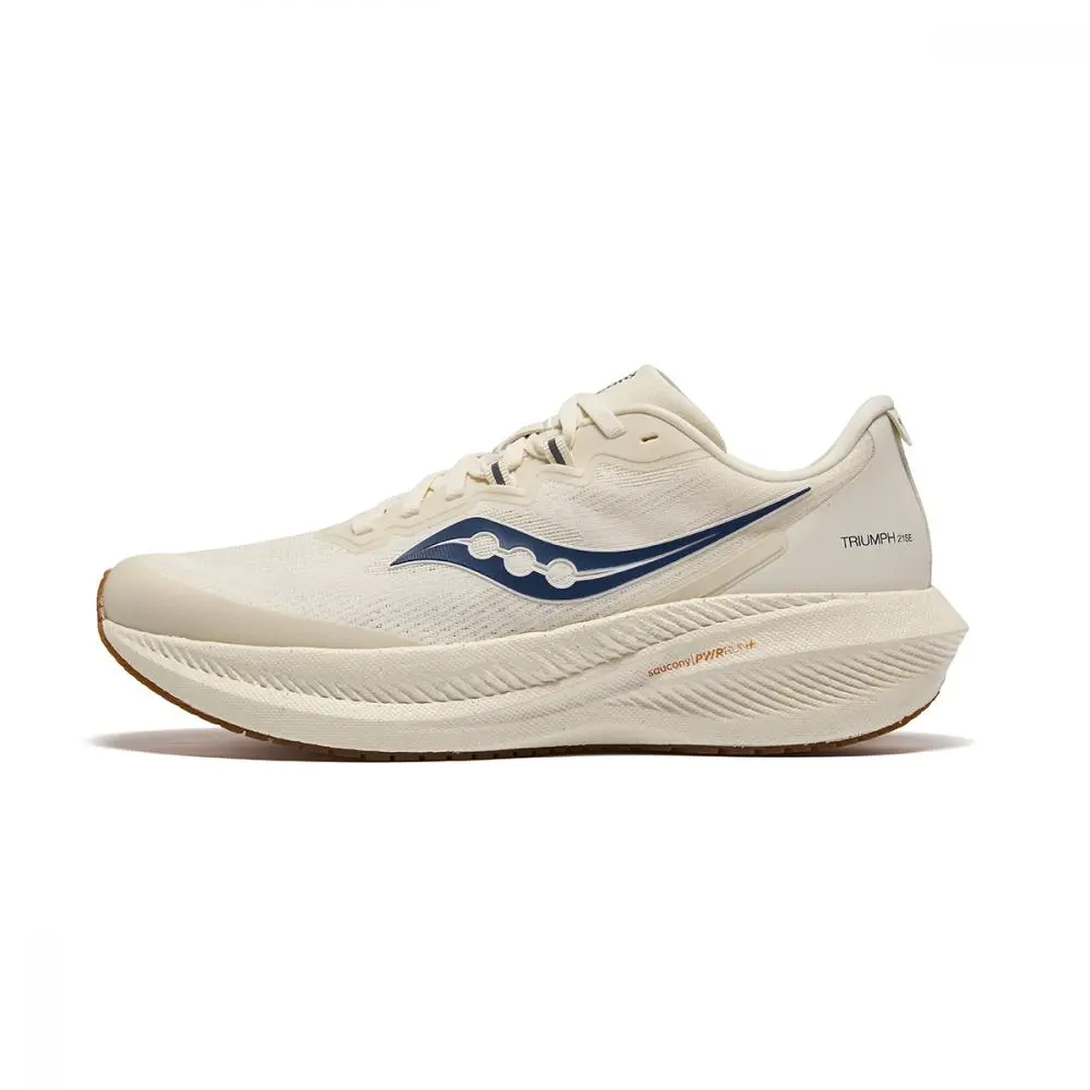 Saucony Triumph Victory 21 Anti Slip Wear Resistant Low Top Casual Running Shoes Unisex Beige