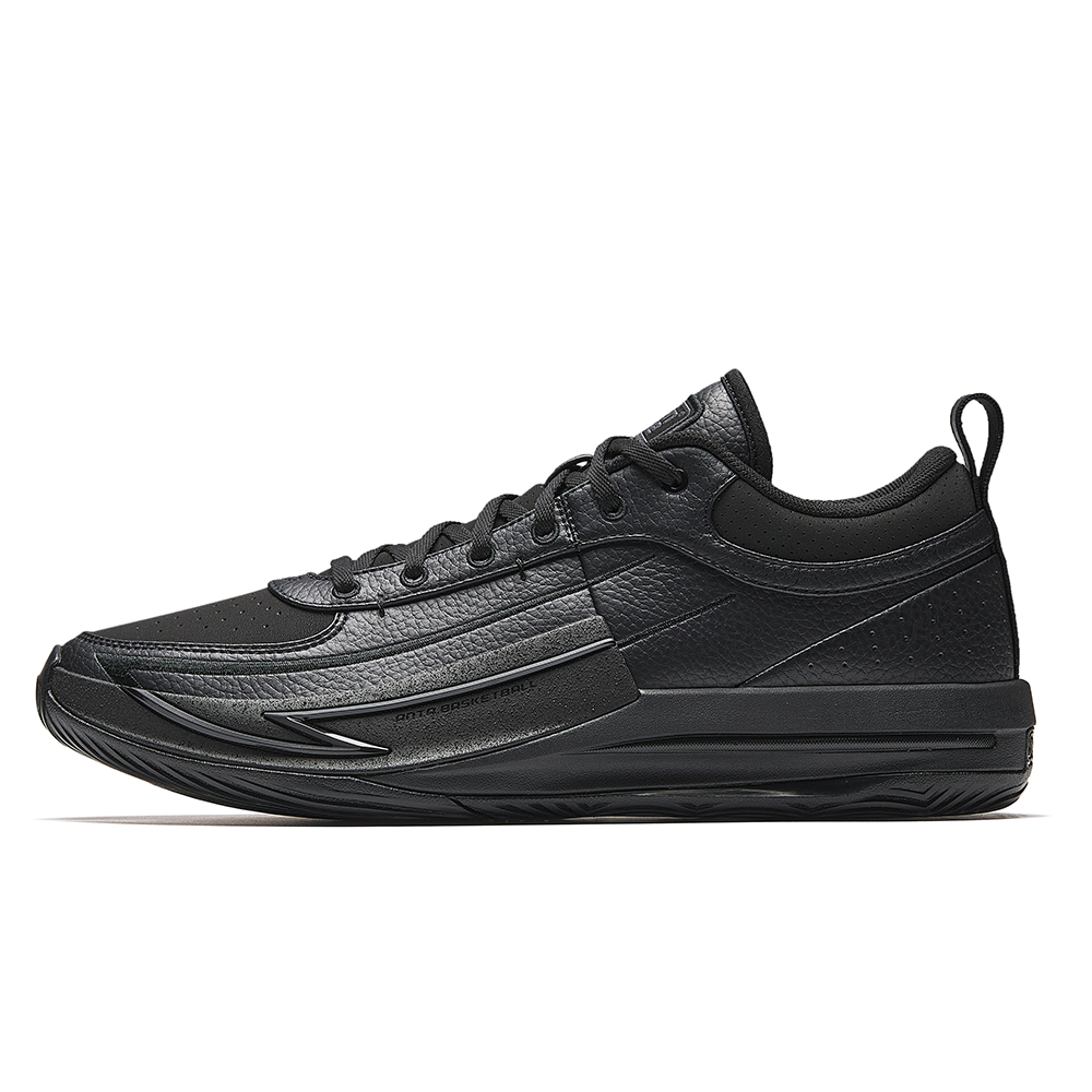 Anta Fengmang 1 Anti-Slip And Wear-Resistant Coverage Low-Top Nitrogen Technology Basketball Shoes Men's Basic Black