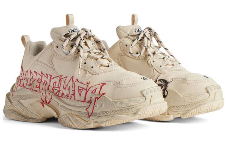 Balenciaga Triple S Diy Metal 'Beige Red Black' Women's купить в интернет-магазине Yoocart с быстрой доставкой по России.
